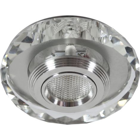 Spot encastré Candellux SS-35 LED 3W rond chrome 3000K (1/4)