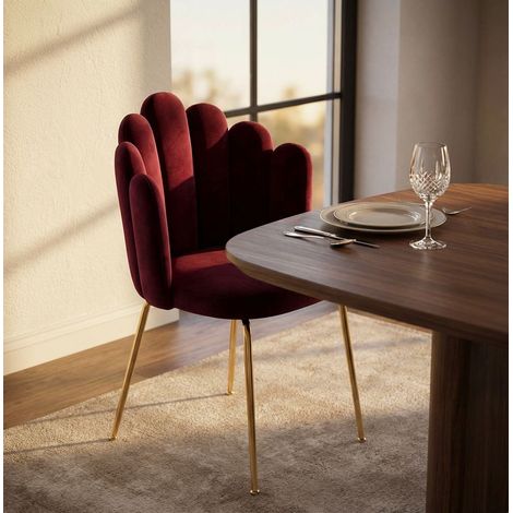 FLOW - sedia di design moderno in velluto