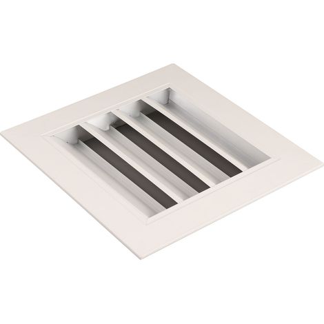 Grille d'aération de pignon en alliage d'aluminium 9,8 x 9,8 po, étanche à la pluie, pour abri de jardin, plafond ou mur. (1/5)