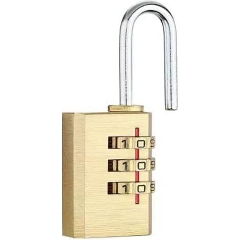 Cadenas à combinaison code 3 chiffres, Cadenas à code pour casier vestiaire sport, collège, scolaire, Serrure à combinaison extérieur, abri de jardin (1/5)