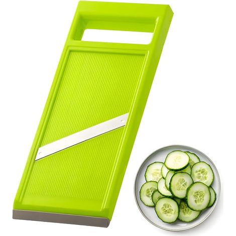 Trancheuse à légumes portative en acier inoxydable mandoline cuisine mandolines cuisine lavable au lave-vaisselle poignée ergonomique mandoline japonaise adaptée aux pommes de terre (1/5)
