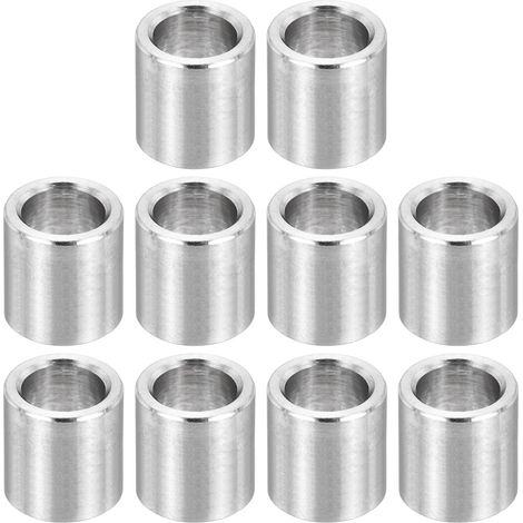 Entretoise en Acier Inoxydable, 12Pcs Entretoise Métallique 7mm ID x 10mm OD x 11mm L Bague à Vis pour 1/4" ou M7 Boulon (1/5)