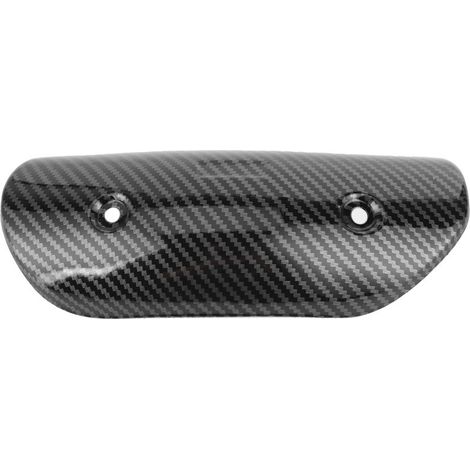 Protecteur thermique pour tuyau d'échappement moto - Style fibre de carbone universel (1/5)