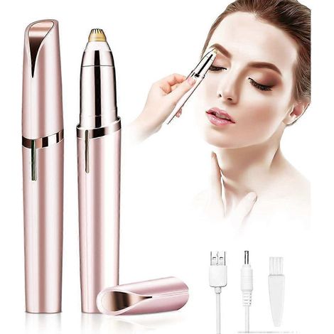 Épilateur à sourcils pour femmes, rasoir électrique pour sourcils, chargement USB, épilateur facial pour femmes, outil de rasage des sourcils indolore avec-AquaForge (1/5)