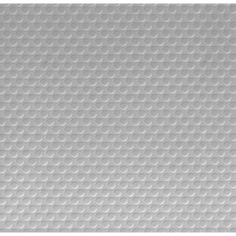 Venilia Pellicola adesiva, Cerchi Ottica industriale con struttura Argento, 45cm x 1,5m, Spessore 350µ, Pellicola autoadesiva per mobili o cucina, carta da parati, PVC senza ftalati, Prodotto in UE (1/4)