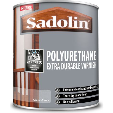 Sadolin Polyurethane Extra Durable Interior Varnish - Gloss - 1L