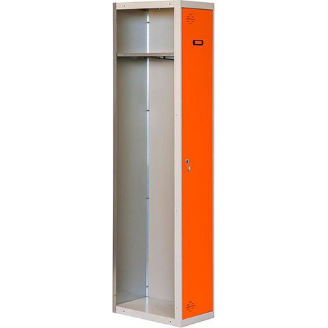 Simonrack Simonlocker armadio grigio e arancione 1800x400x500