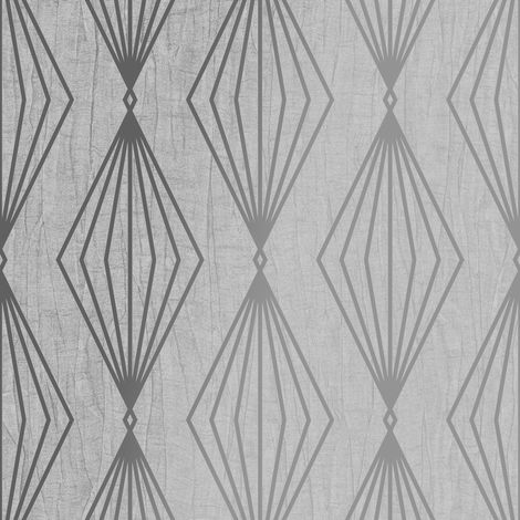 Boutique - Vliestapete - Marquise Geo - Grau - 10mx52cm