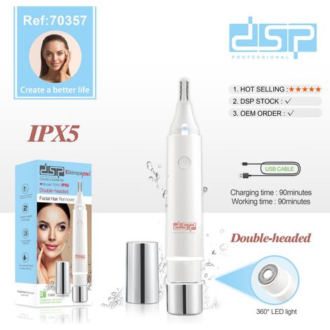 Appareil d'épilation électrique pour femmes, comprenant des appareils pour l'épilation des aisselles, des jambes et du pubis. (1/5)