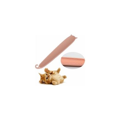 Brosse de massage en forme de langue en plastique, lavable, pour animaux – (1/4)