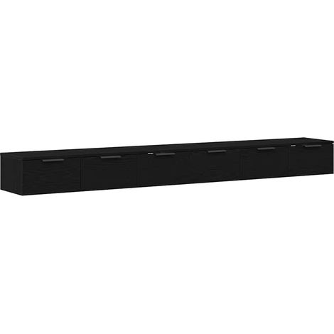 Maison Exclusive - Wandmontierter Schrank 2 pcs Schwarz Eichen-Op