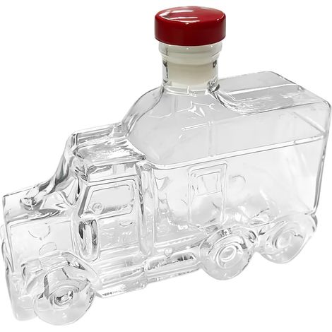 Carafe À Bourbon Bouchon Décoratif Vintage Intéressant  Bouteille Whisky Demi-Camion Champagne Décoratif Pour Maison, Cuisine, Fêtes, Mariage, Brunch, Réception (1/5)