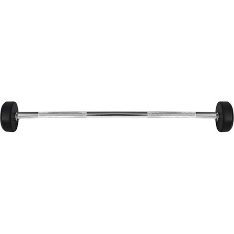 Gummibeschichtete Langhantel, 10 kg, Fitnessgerät (1/5)
