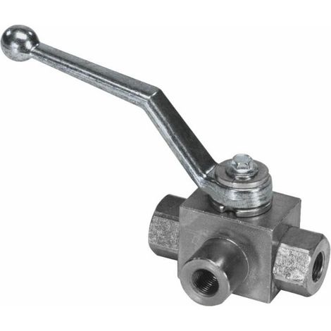 Robinet à boisseau 3 voies 1/2"