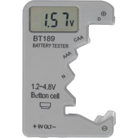 Testeur De Batterie Numérique – Vérificateur De Batterie avec écran LCD pour Piles AA, AAA, C, D, N Et 9 V (1/5)