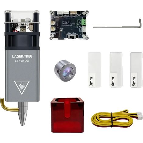 Laserkopf, Hochpräzisionsschneiden, Geeignet für verschiedene Materialien, 12 V, LT-40W-AA (1/2)