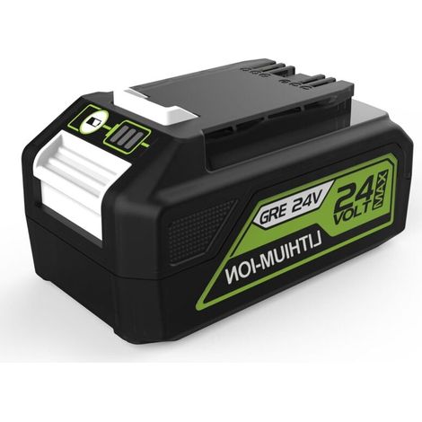 Greenworks Batterie De Rechange Pour Batterie 24 V Avec Indicateur Led, Compatible Avec Les Chargeurs Greenworks 24 V Et Les Outils D'Alimentation Sans Fil, Batterie Greenworks Authentique / 75+ (1/5)