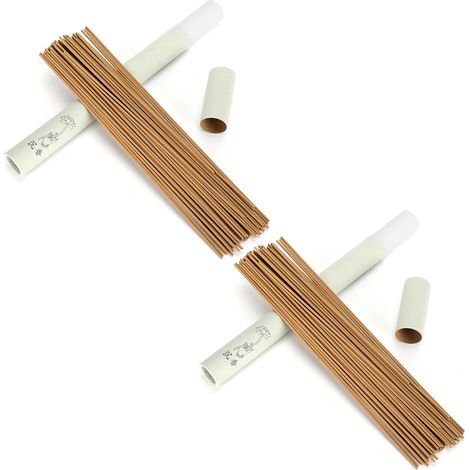 Lot de 2 bâtonnets de bois d'agar trempés dans du bois de santal, pour une ambiance relaxante et une aromathérapie relaxante. Décoration intérieure du Vietnam (Nha Trang). (1/5)