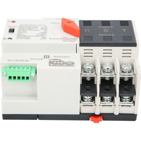 W2R-100 Automatischer Dual-Power-Umschalter 3P 100A 50Hz Stromumschalter (1/5)