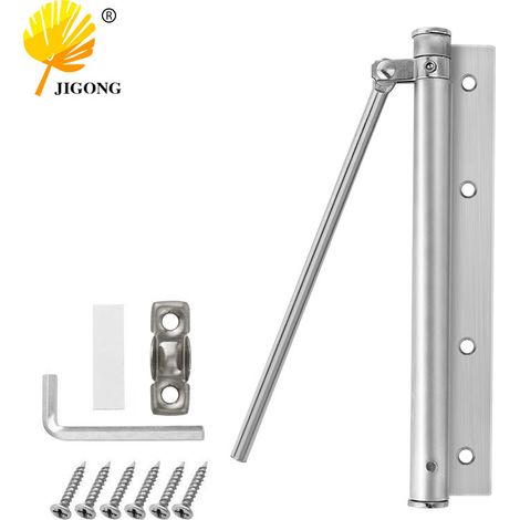 Ferme-porte léger et simple, ferme-porte automatique pour la maison, vitesse de fermeture silencieuse et réglable, aucun remplacement de charnière requis.