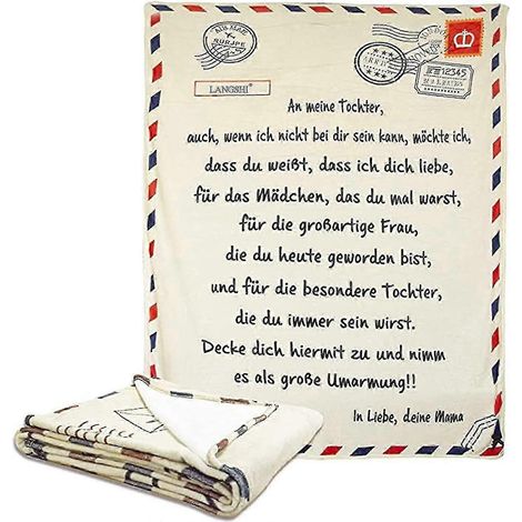 Couverture moelleuse pour fille - set cadeau d'anniversaire de 3 pièces (1/4)