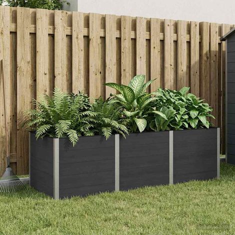 Teenpull – Hochbeet Schwarz 300 x 100 x 91 cm (1/5)