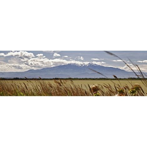 Tableau sur toile vu sur le Canigou 30x97 cm - Impression sur Toile Murale Décorative - Image imprimée en HD sur Toile - Toile sur Châssis en Bois FSC - Fabriqué en France (1/4)