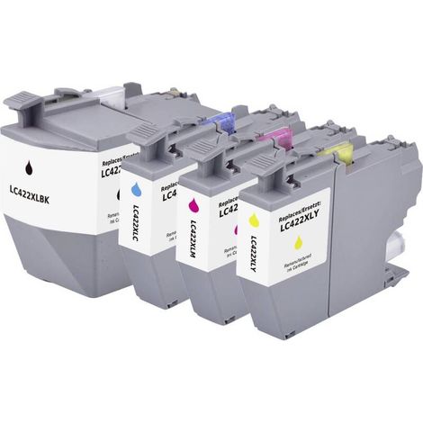 [NEUWERTIG] B-Ware Renkforce Druckerpatrone Brother LC422XLVAL Kombi-Pack Schwarz Cyan Magenta Gelb (1/2)