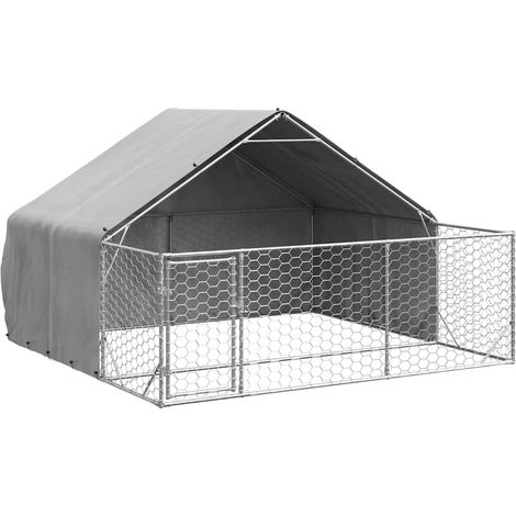 Maison Exclusive - Outdoor-Hundezwinger mit Auslauf 3x3x1,9 m Ver