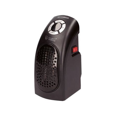 Mini chauffage à brancher Bardei 400W – Noir (1/2)