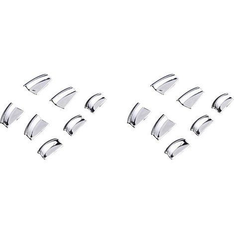 14 piezas de embellecedores cromados para interruptores de puerta interior de la serie Auto para accesorios Model S/X