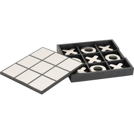 Tic-Tac-Toe Bilal 21 x 21 cm, schwarz - Atmosphera créateur d'intérieur