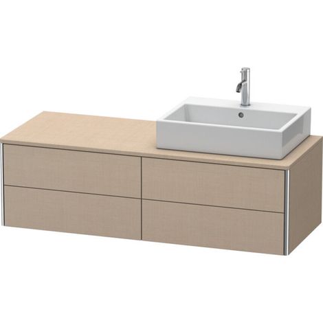 Meuble sous-lavabo Duravit XSquare 140,0 x 54,8 cm, 4 tiroirs, (1/2)