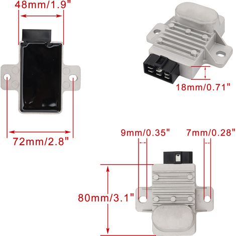 The voltage regulator rectifier is suitable for NXR150ES BROS 2010-2014 31600-KSS-B31 (1/4)