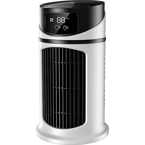 Ventilateur de bureau, refroidisseur de table de chevet, fonction de charge USB, vitesse variable, design à faible bruit, circulation d'air compacte (1/5)