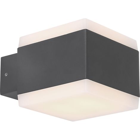 Smart Home RGB LED applique da esterno UP DOWN dimmerabile ALU faretto antracite lampada controllo vocale app Globo 34173RGBSH (1/4)