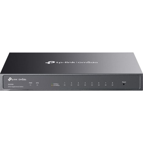 TP-Link TL-SG2008 Géré Gigabit Ethernet (10/100/1000) Noir (1/5)