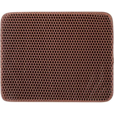 Tapis Pour Litière Chat - Structure Double Couche En EVA - Imperméable Et Respirant - Design À Poche Pour Récupération Facile - Dimensions Variées (1/5)