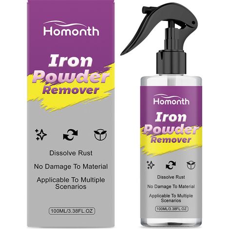 Iron powder removal spray for cleaning iron powder and rust from car engine parts surfaces - 100ml (1/5)