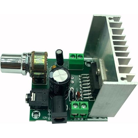 XH-A271 Digital Amplifier Board, Dual 15W DC/AC 12V, using TDA7297 dual-channel amplifier board. (1/4)