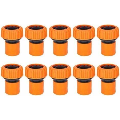 10 Pieces Plastic Garden Hose Quick Connector, Garden Hose Connector Quick Release Kit Hose Fittings and Adapters for Garden Watering (1/4)