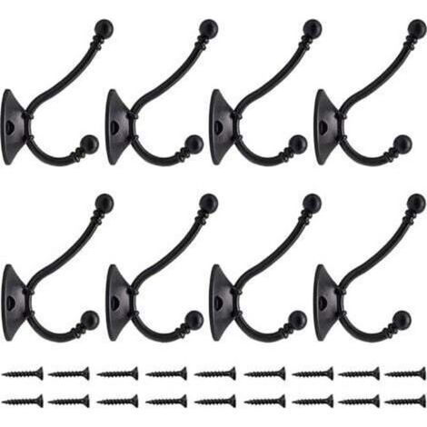 8Pcs Plus Gros Patère Porte Manteau Murale Vintage Crochet Métal De Porte Chapeau Crochet Rétro pour Porte-Manteau Salle de Bain Cuisine (1/5)