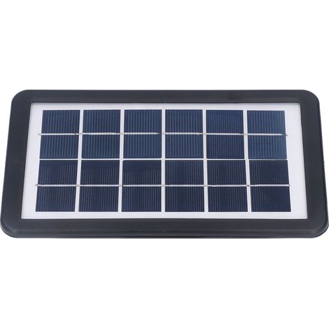 Panneau solaire 3,8 W 6 V en silicium polycristallin à couche mince, chargeur solaire, système d'alimentation photovoltaïque extérieur (1/5)