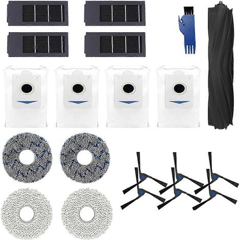 Accessoires Lot pour Ecovacs Deebot X2 Omni pièce détachée Main Brosse – Side Brosses – Filtres Mops – Dust (1/5)