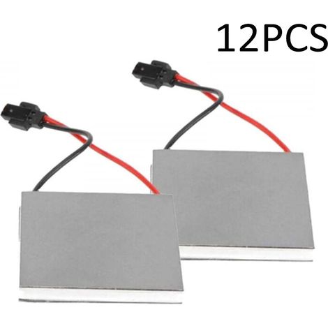 Lot de 12 générateurs de ventilateur de poêle alimenté par la chaleur, moteur de rechange pour poêle à domicile, ventilateur de cheminée, brûleur à bois, 40 x 40 mm (1/5)