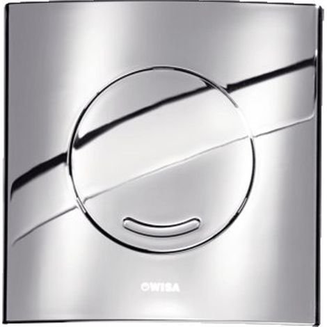 Wisa Argos Plaque de commande 16x16cm mécanique avec interrupteur pour XS élément WC plastique plastique chrome (1/2)