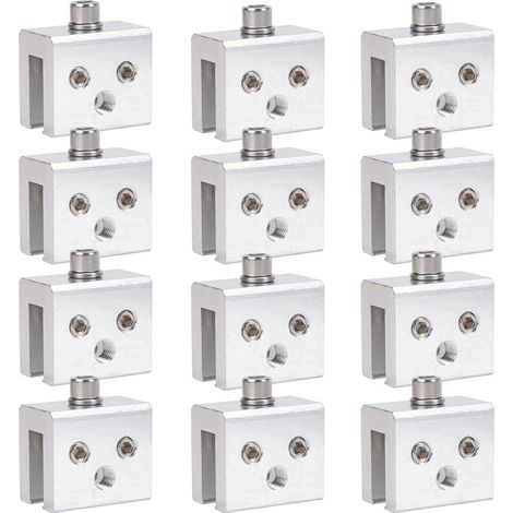 Automotive modification parts, photovoltaic brackets, steel roof clamps, upright roof clamps, suitable for cables and solar panels - 12-pack (1/4)