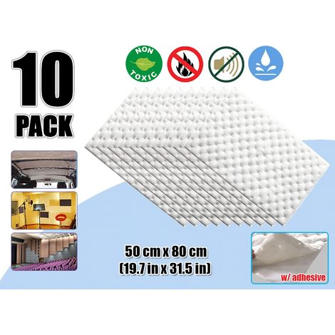 Fibra di poliestere Cotone Fonoassorbente Per Auto assorbimento rumore Packaging - 500mm x 800mm (10PCS) (1/5)