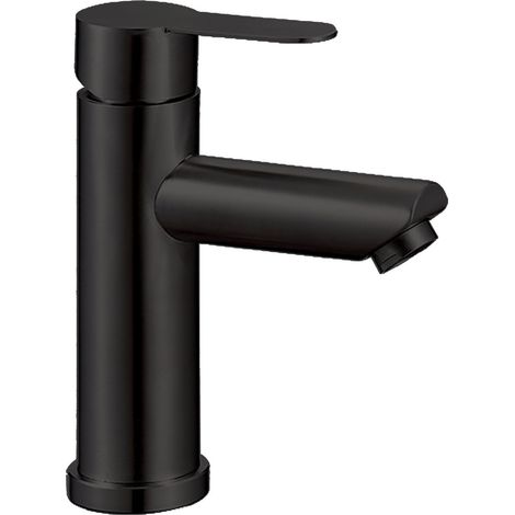 Grifo de Lavabo Modelo IONY-AC Fabricado en Acero 304 Monomando Acabado en Negro (1/2)