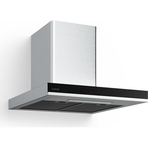 Klarstein Campana extractora Verosteel 60 cm  Elegante, minimalista, potente  Clase de energía A++  881,6 m³/h